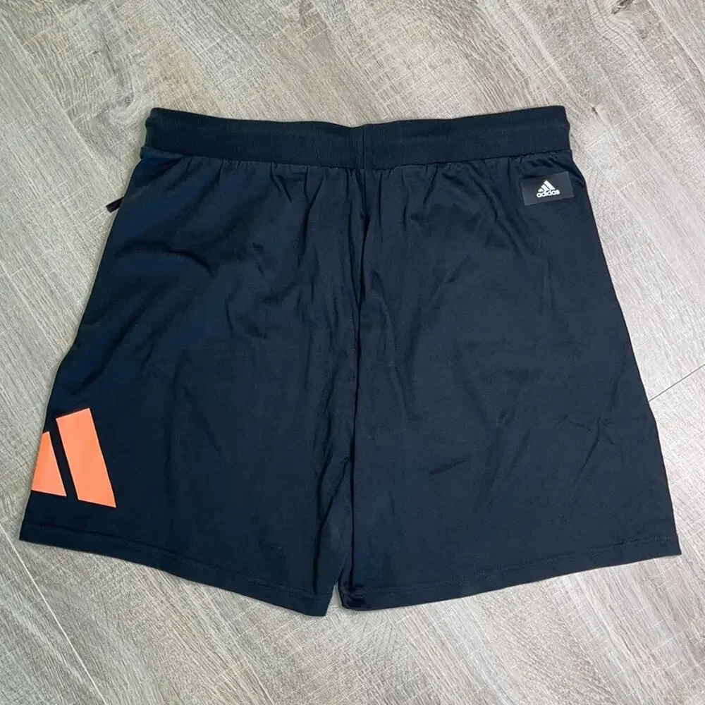NWT ADIDAS Men’s Black Elastic Waist Multi Sport Athletic Shorts